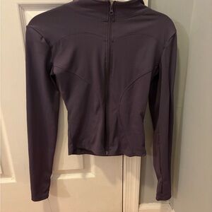 Women's Purple Zip-Up Top